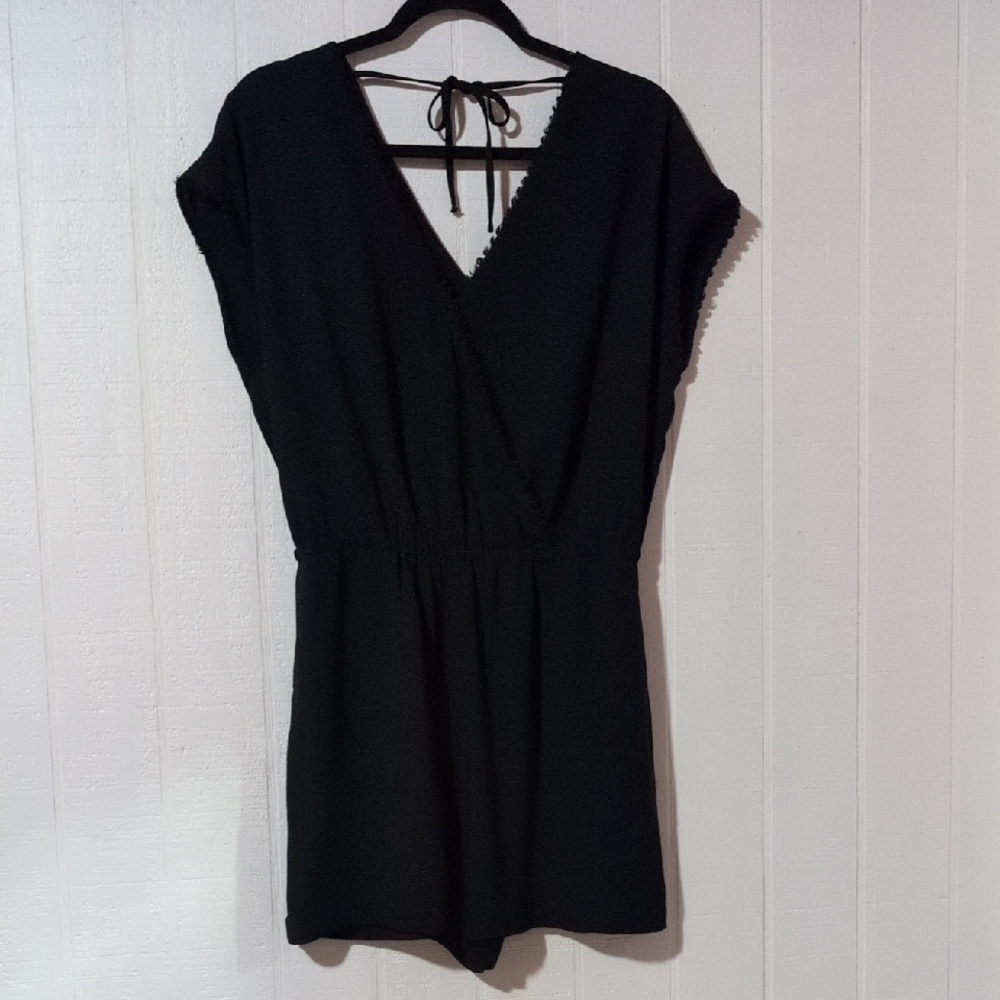 LOFT Elegant Black Sleeveless Romper